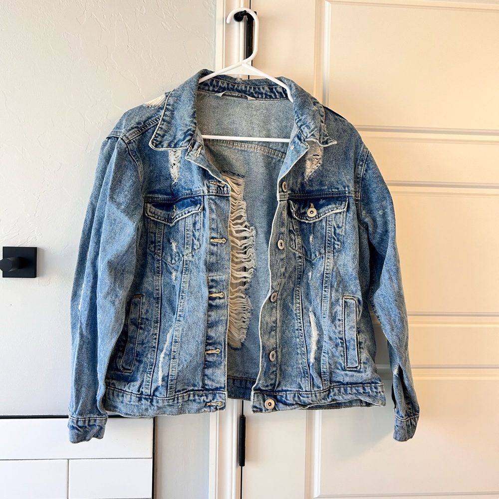 Distressed Jean Jacket